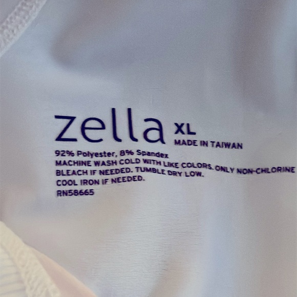 Zella Pink and White Women's Zip-Up‎ Jacket Size XL Sporty Athletic Golf Tennis - Picture 9 of 9